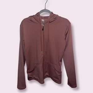 2090 New Fashion Mauve Zip Hoodie Size L/XL